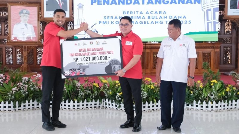 Bulan Dana PMI Kota Magelang 2025 capai Rp1,02 miliar atau 128% dari target. Wali Kota Damar apresiasi partisipasi masyarakat dan dorong pengelolaan profesional.