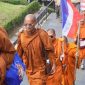 Puluhan biksu dari berbagai negara Asia Tenggara akhirnya tiba di kawasan Candi Borobudur, Kabupaten Magelang.