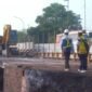 Perbaikan Jembatan Krakitan di Kecamatan Salam, Kabupaten Magelang.