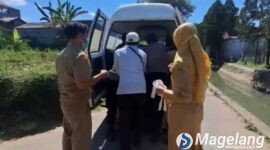 Polsek Mertoyudan bersama instansi terkait melakukan evakuasi ODGJ di Dusun Mantenan, Desa Mertoyudan, Kecamatan Mertoyudan, Kabupaten Magelang.