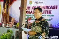 Wakil Bupati Magelang Sahid dalam Forum Komunikasi Sosial Politik di Omah Budur pada Kamis (30/7/2026).