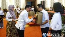 Acara lepas sambut Kapolresta Magelang di Ballroom Grand Artos Hotel Magelang, Kamis (30/7/2026).